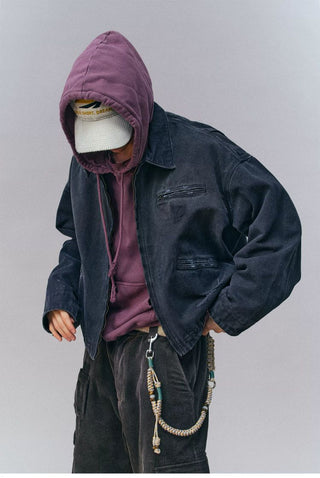 [Monterest] Washed Distressed Work Jacket