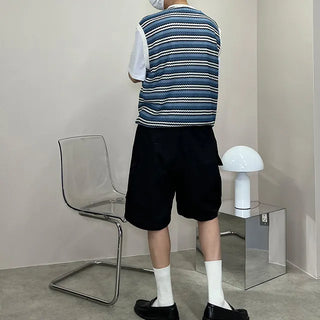 chalk cargo bermuda cotton pants