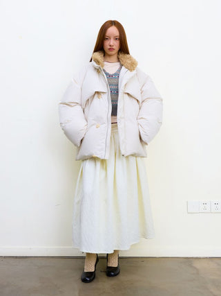 [NeverSeez] Jacquard Voluminous Skirt