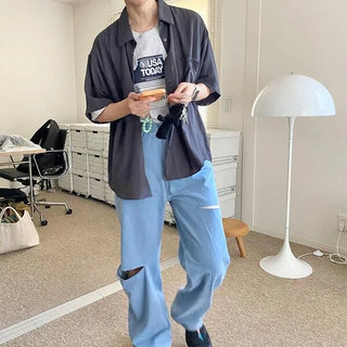 Loose-fit summer half shirt