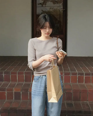 5/8 length clean T-shirt