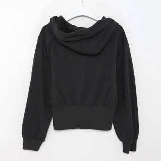 Cropped hoodie zip-up