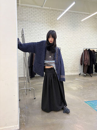 [NeverSeez] Jacquard Voluminous Skirt