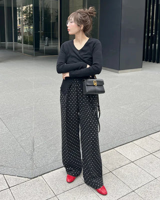 Wrap Point Slim Fit Knit