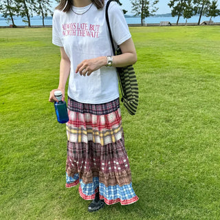 Hippie patchwork skirt