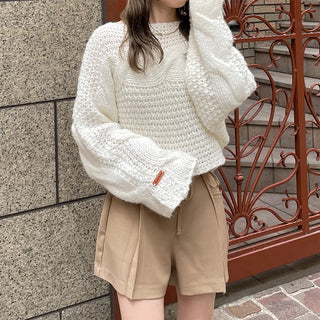 Belted shorts