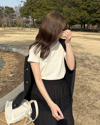 Flower pattern T-shirt