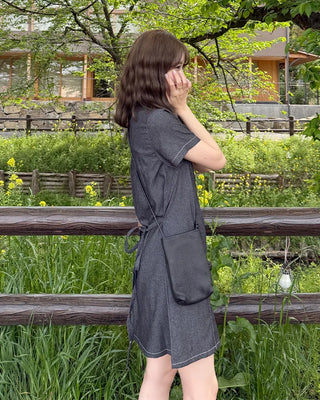 Shirt denim dress