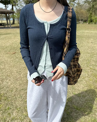Ribbed Cardigan