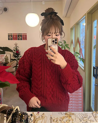 Cable Round Neck Knit