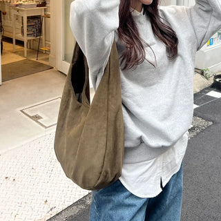 Simple suede bag