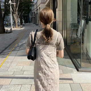 Half-sleeve knit