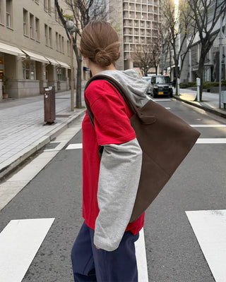 Layered Hooded Long T-Shirt