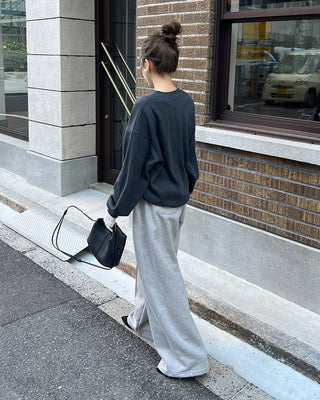 Pintuck Wide Sweatpants