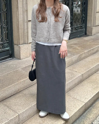 H-line maxi long skirt