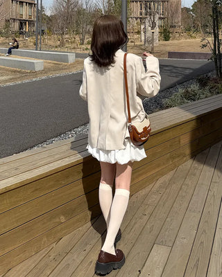 Pumpkin balloon fitted mini skirt