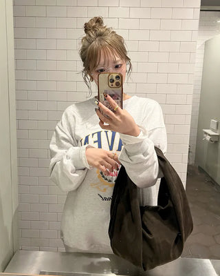MAVEN Printed Oversized Sweatshirt