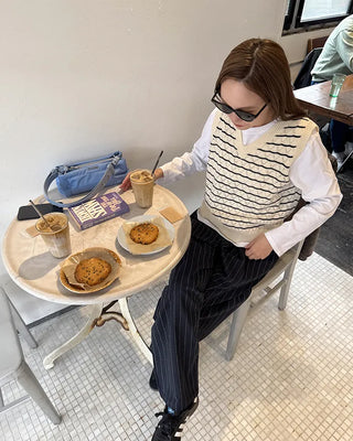 (Unisex) Striped Banding Pants