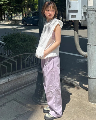 Colored cotton pants