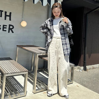 String wide pants