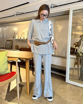 Perforated Button Sweatpants