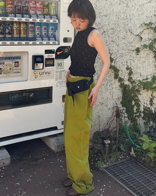 Colored cotton pants