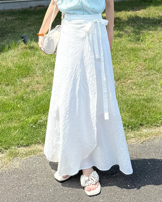 Wrap long skirt