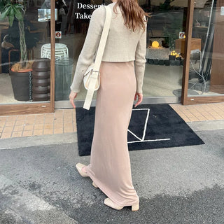 Basic slim long dress