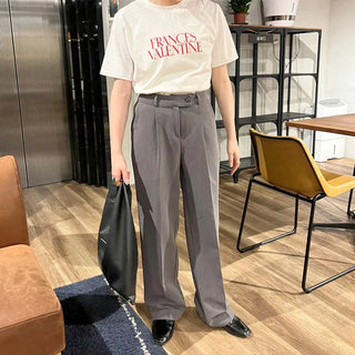 Pintuck slacks