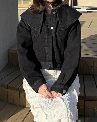 Big Collar Denim Jacket