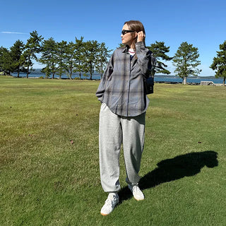 Two-tone checkered shirt