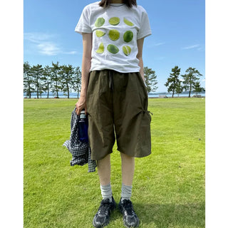 (Unisex) String Cargo Bermuda Pants