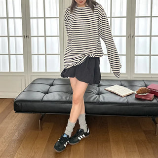 (Unisex) Striped Long-Sleeve T-Shirt