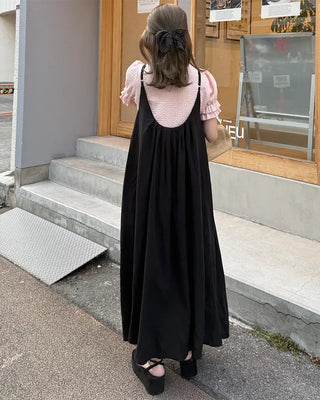Can-can frill short-sleeved T-shirt