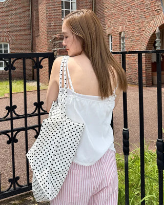 Flower stitch fagoting camisole