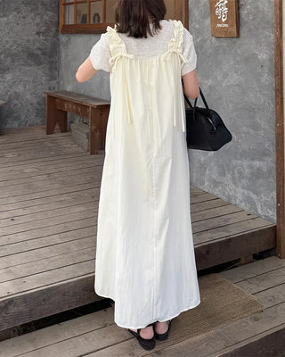 Shoulder String Long Dress