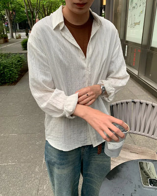 Simple layered crew neck short-sleeve T-shirt