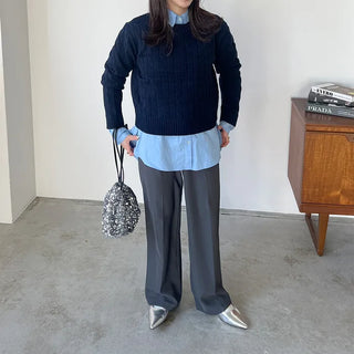Soft wide slacks