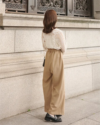 (ORIGINAL) High-waisted frill banding pants