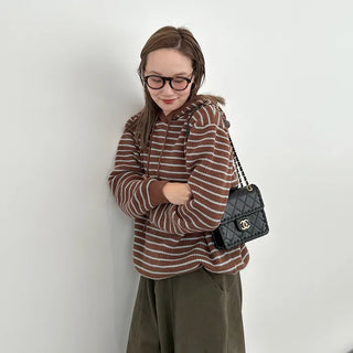 Striped Hoodie Knit