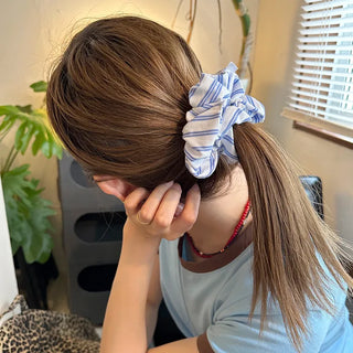 Striped scrunchie