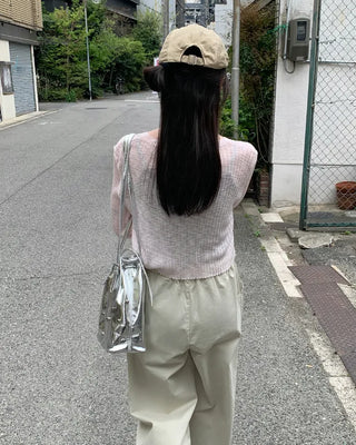 Heart Stud Bucket Bag