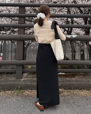 Layered strap wrap skirt