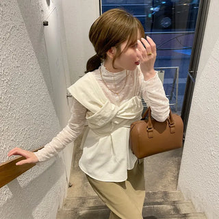 Twist Ribbon Camisole Blouse