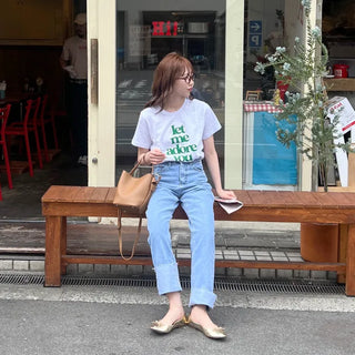 adore lettering T-shirt