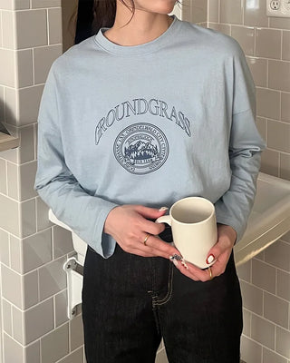 GRASS print sweatshirt
