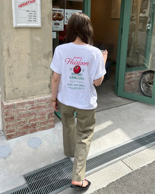 Tomato Lettering Loose Fit Short Sleeve T-Shirt
