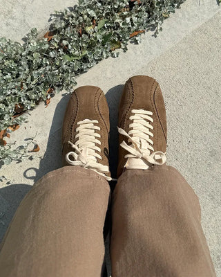 Suede sneakers