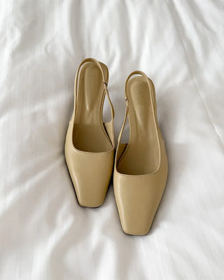 Slim Square Toe Slingback