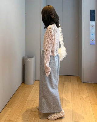 Sweat long skirt